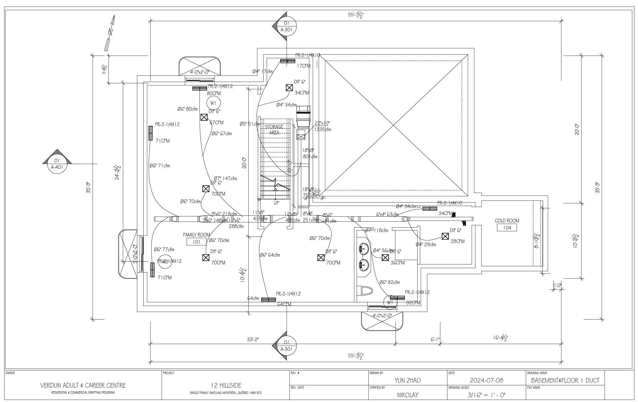 Building mechanical plan detail